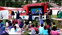 Polres Lumajang Berikan Trauma Healing bagi Anak-anak Korban Bencana