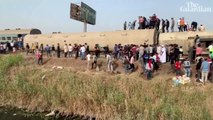 Passenger train derails in Egypt
