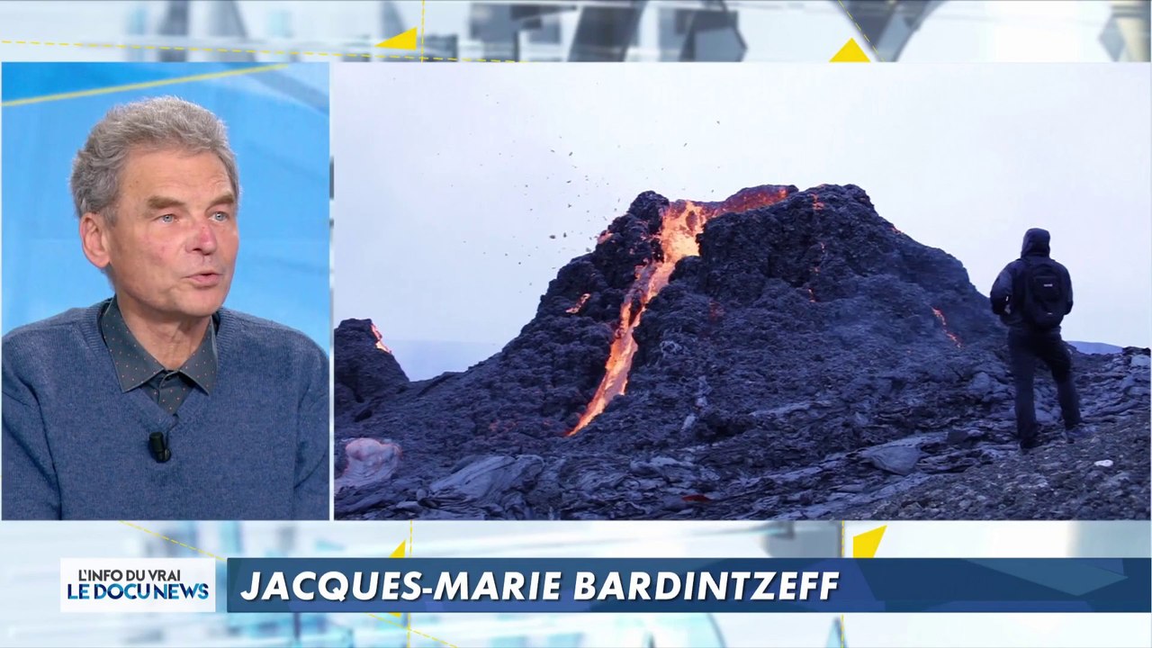 Le volcanologue Jacques-Marie Bardintzeff réagit à l'éruption du volcan Geldingadalur en Islande