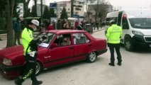 Bozüyük’te trafik polislerinden korona denetimi