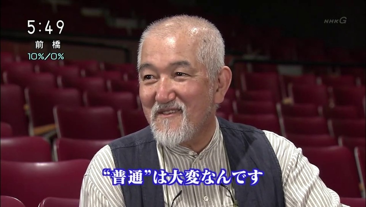 20141122-054000-ＮＨＫ映像ファイル　あの人に会いたい「米倉斉加年（俳優・絵本作家）」[字]