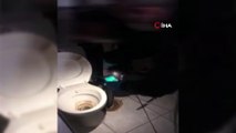 Polis, uyuşturucu operasyonunda banyo giderine dökülen uyuşturucuyu elektrikli süpürgeyle topladı