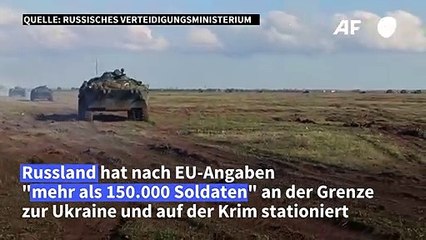 Russland hat offenbar 150.000 Soldaten an Grenze zur Ukraine stationiert
