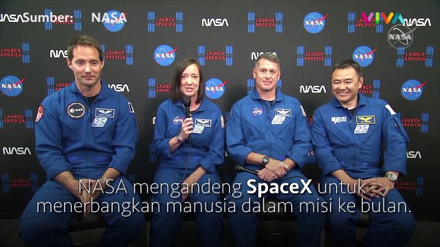 SpaceX Dipilih NASA Dalam Misi Kirim Manusia ke Bulan