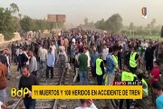 Tragedia en Egipto: Al menos 11 muertos y casi 100 heridos deja descarrilamiento de tren