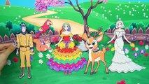 Paper Dolls Dress Up - Costume Frozen Rapunzel & Rainbow Unicorn Dress - Fairy Tales Teenagers
