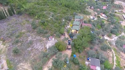 (DRONE) Kaçak yapıların yıkımı sırasında gerginlik yaşandı