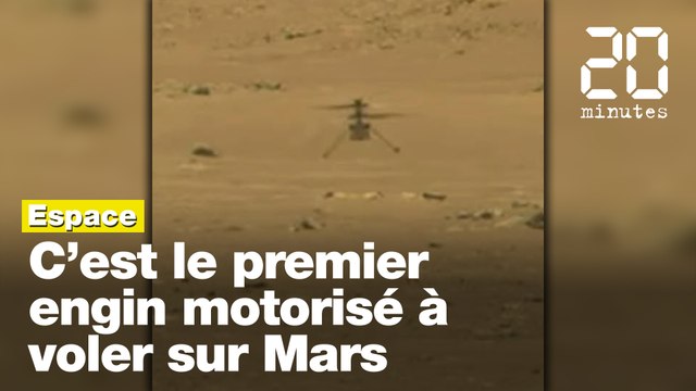 Mars : Premier vol réussi pour le mini-hélicoptère de la Nasa