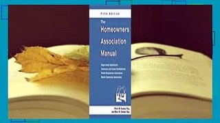 [Read] The Homeowners Association Manual  Review
