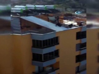 İş güvenliğini hiçe saydı, cambazlık yaptı