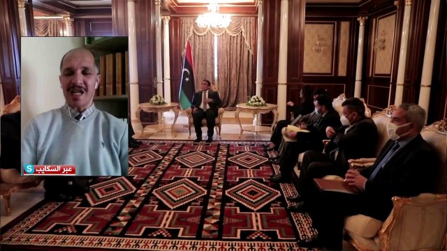 عبد اللطيف بوروبي/ رئيس المجلس الرئاسي الليبي يستقبل وزير الشؤون الخارجية صبري بوقادوم