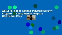 About For Books  National Industrial Security Program Operating Manual (Nispom)  Best Sellers Rank