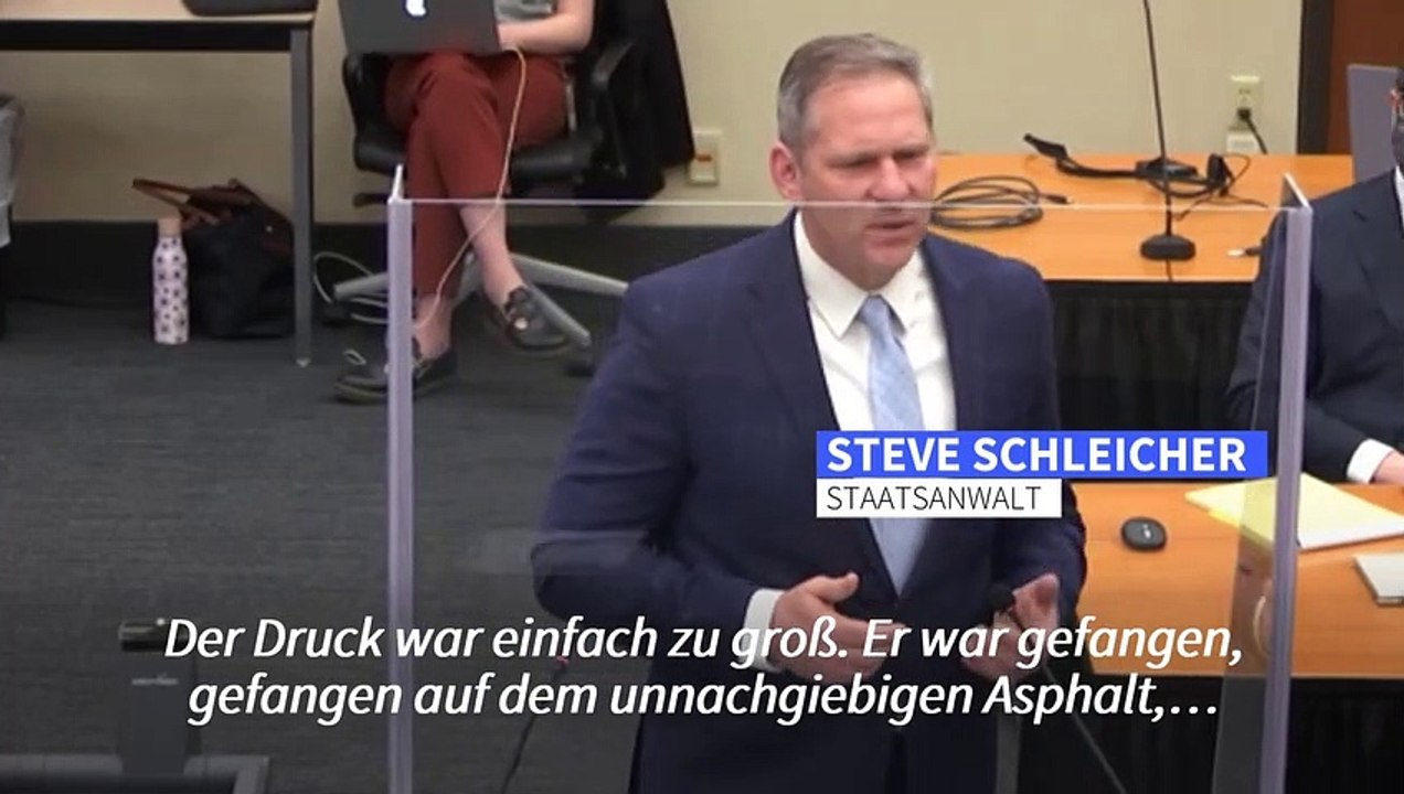Ankläger beschreibt in Schlussplädoyer George Floyds Tod