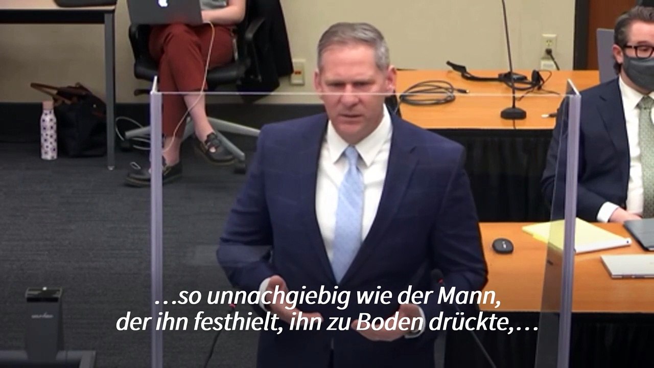 Ankläger beschreibt in Schlussplädoyer George Floyds Tod