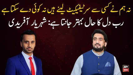 Dil Ka Hal Khuda Behtar Janta Hai:  Shehryar Khan Afridi