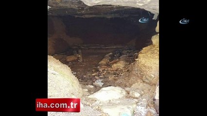 Teröristlerin sığınakları imha edildi