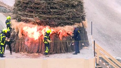 In Switzerland, the winter man explodes announcing summer