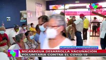 Nicaragua continúa vacunación voluntaria contra la Covid-19 en Centro Elena del Carmen Lau