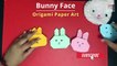 Origami Rabbit | Origami Bunny Face | Origami Animals | Diy Origami