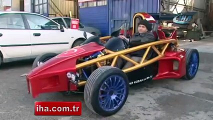 Hayali olan Formula 1 aracını 35 bin liraya yaptı