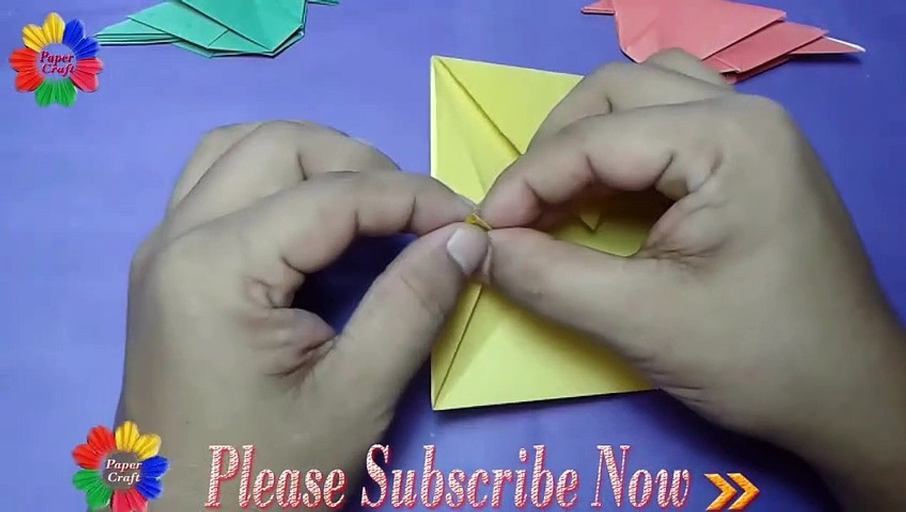 Diy-Paper Crane-How To Make Origami Paper Bird Easy Instructions Step By Step-Paper Craft.
