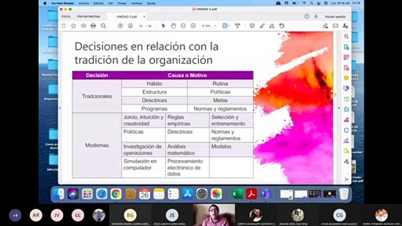 Seminario de Negocios: Toma de decisiones