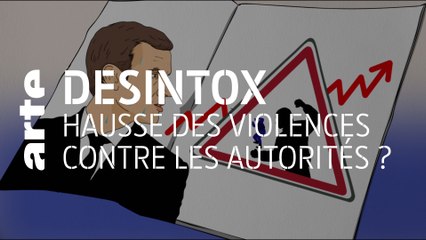 Hausse des violences contre les autorités ? | 26/04/2021 | Désintox | ARTE