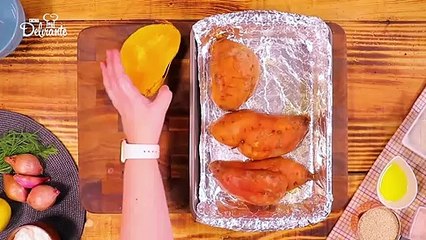 Camote Relleno de Quinoa.| Cocina Delirante