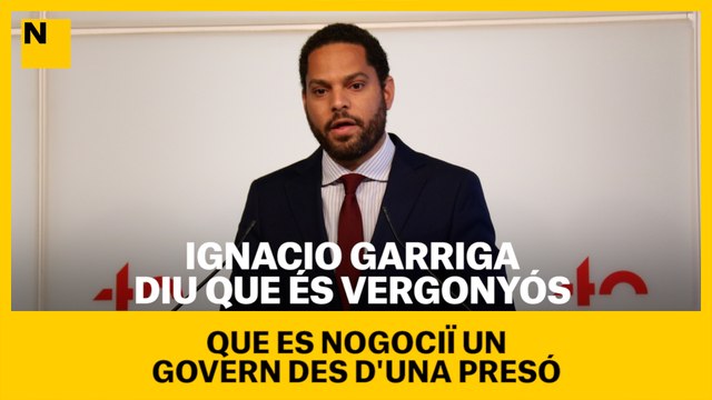 Ignacio Garriga diu que és vergonyós que es negociï un Govern des d'una presó