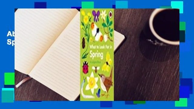 About For Books What to Look For in Spring Best Sellers Rank : #2