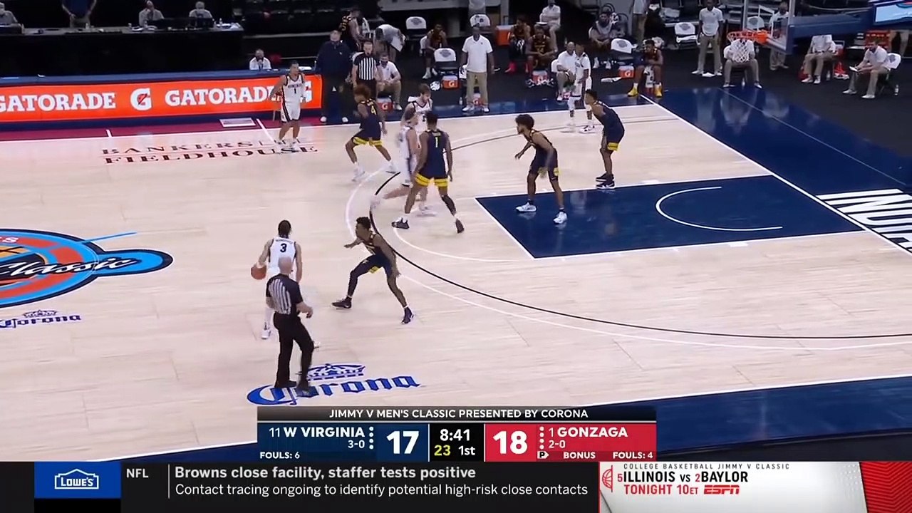 #11 West Virginia Vs #1 Gonzaga Highlights 2020 College Basketball Highlights