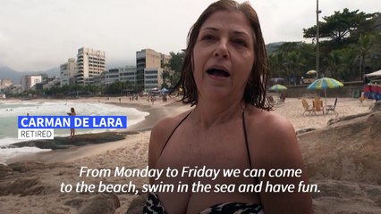 Rio's beaches reopen after weeks of closure due to Covid-19