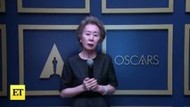 Oscars - Yuh-Jung Youn REACTS to Making History During Backstage Interview