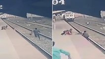 Alert Mumbai railway pointsman saves child from getting run over by train