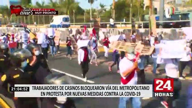 Trabajadores de tragamonedas advirtieron con bloqueo de calles si sus reclamos no son atendidos