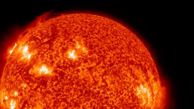FIery Looping Rain On The Sun