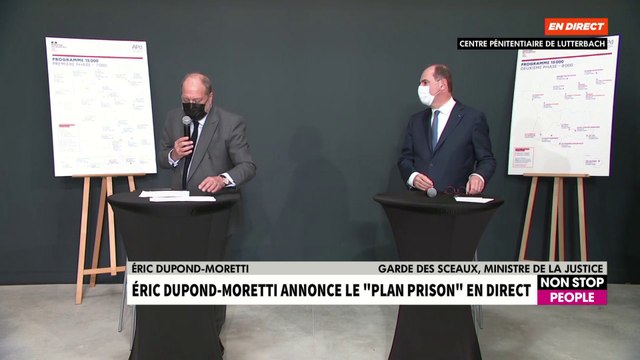 Eric Dupond-Moretti détaille les axes du plan prison du gouvernement