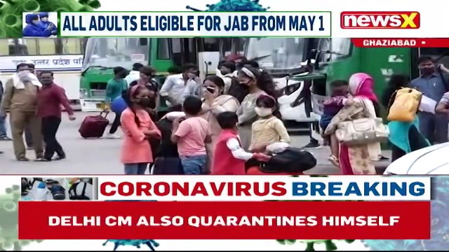 Delhi's Anand Vihar Bus Station Witnesses Large Crowds Of Migrants NewsX Ground Report NewsX