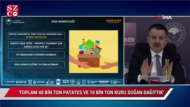 Pakdemirli: 40 bin ton patates, 10 bin ton soğan dağıttık