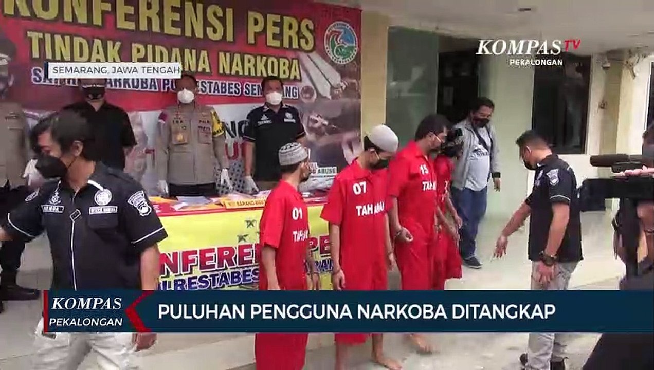 Puluhan Pengguna Narkoba Ditangkap