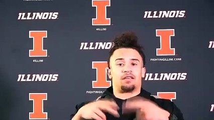 Illini RB Chase Brown - Spring Football Post-Game