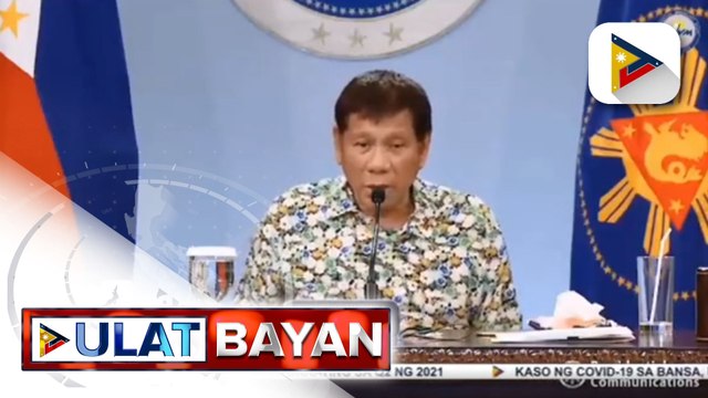Pangulong #Duterte, 'di magpapadala ng warship sa WPS maliban kung madadamay ang langis at iba pang mineral sa lugar; Palasyo, sinabing hindi binabalewala ni Pangulong #Duterte ang 2016 arbitral ruling