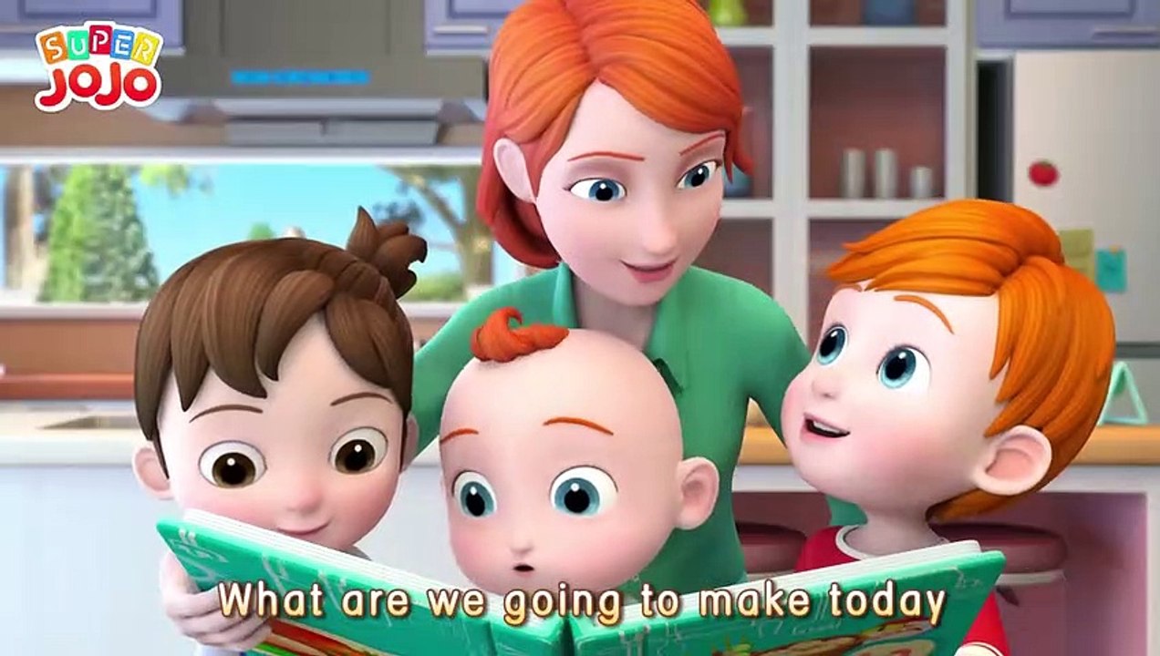 Steamed Buns Song | Make Yummy Food | Recipe Song For Kids | Super Jojo Nursery Rhymes & Kids Songs