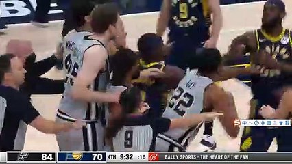 C'était très chaud entre les Spurs et les Pacers