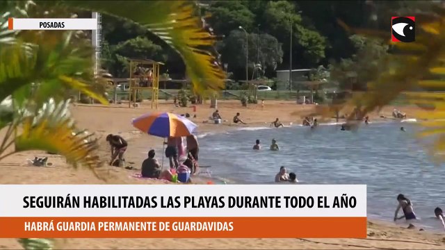 Con guardia permanente de guardavidas, las playas de Posadas continuarán habilitadas durante todo el año