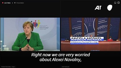 Germany 'very worried' about Navalny says Merkel