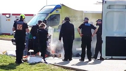 Wellingborough Five Wells prison 'lock on' protest