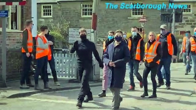 Tom Cruise filming Mission Impossible 7 on the North Yorkshire Moors Railway