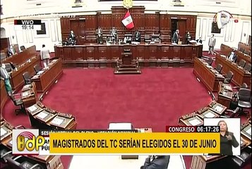 Download Video: Tribunal Constitucional: magistrados serán elegidos el 30 de junio