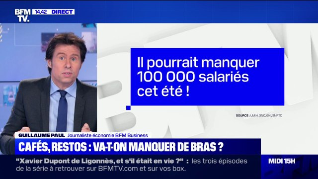 Cafés, restos: vers un manque de 100.000 salariés cet été ?
